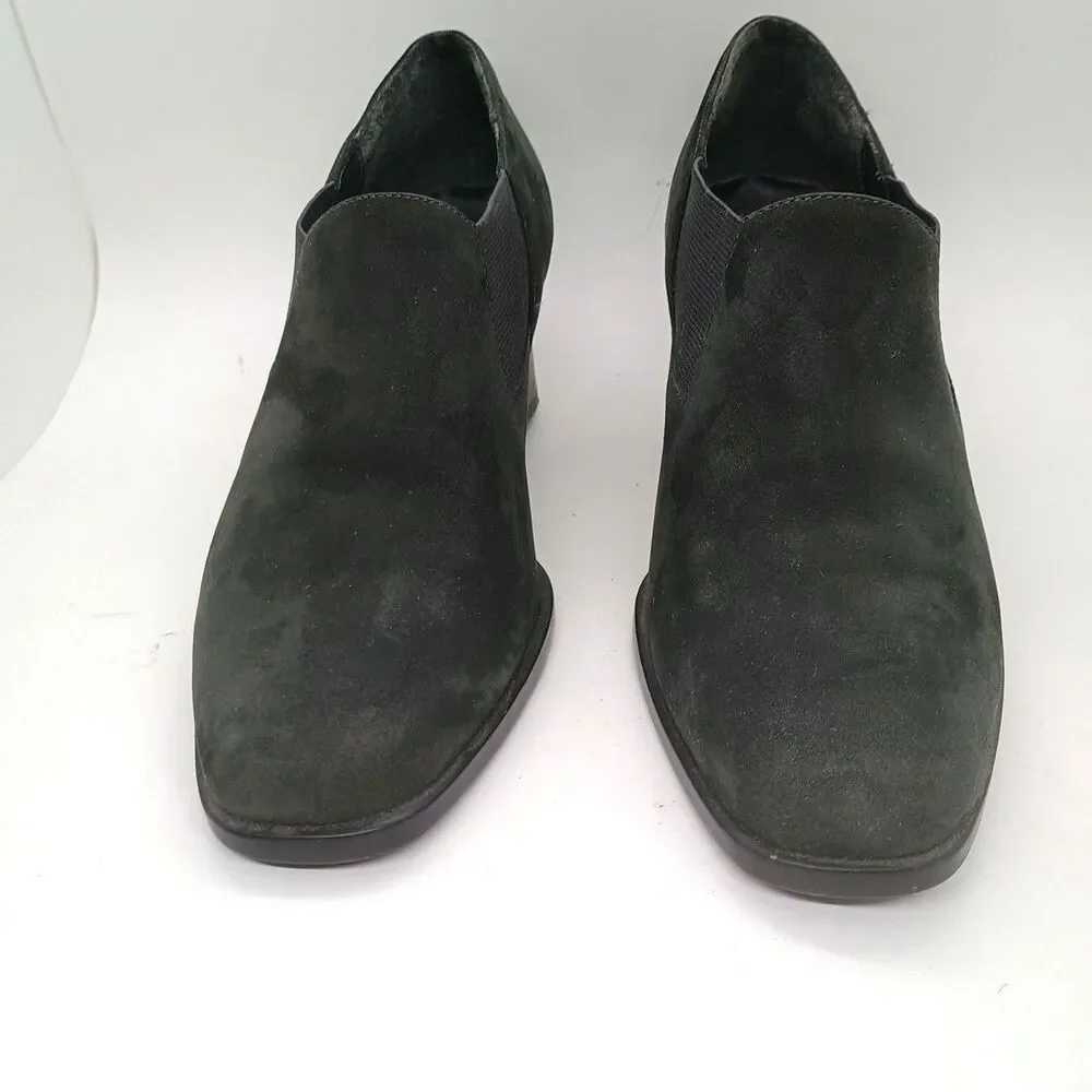 Aerosoles Shoes Heel A Copter Womens 7B Charcoal Gray Suede Leather Upper